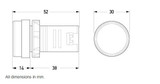 Image Hella LED Pilot Lamp 24V Amber - 2718-24V