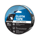 Bear Cloth Duct Tape 50mm x 25M - Black - CT25BLACK