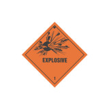 DG Label PVC 295 x 295 Explosive - DGV-1