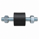 Cotton Reel Mount Rubber 20 x 15 x 6mm c/w Nuts - TA20/15