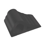 Rubber Wheel Chock 145H x 150W x 265L Black - 88.63454