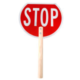 Sign PVC Diameter Stop/Slow Paddle Short Handle 300mm - TW36-S-PVC-R1