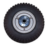 Solid Rubber Wheel 245 x 90mm Alloy 16mm Bush - WH201216