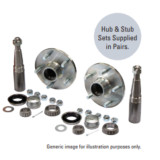 Hub Set  1750kg  190mm Hubs drilled Land Cruiser - NZ170LCZ