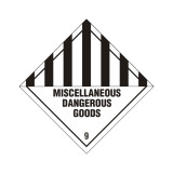 DG Label SAV 250 x 250 Miscellaneous Dangerous Goods - DGP-9