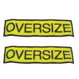 Warning Flag Oversize Two - OVERSIZE2