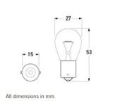 Hella Bulb P21W 24V 21W Truckstar - R2421-TS