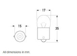 Hella Bulb R10W 24V 10W BA15S Truckstar - G2410-TS