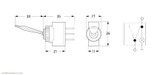 Image Hella Switch Toggle Illuminated Red - 4433