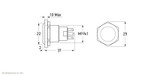 Image Hella Switch Momentary Ring Blue 12V - 8HG958455211