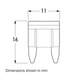 Hella Fuse Mini 30 Amp Green (Qty 10) - 8777MINI