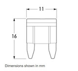 Hella Fuse Mini 7.5 Amp Brown (Qty 10) - 8772MINI