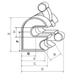 Tailgate Latch 20mm - 020683