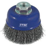 ITM Crimp Wire Cup Brush Steel 100mm - TM7010-100