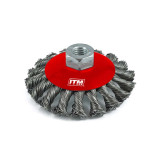 ITM Twist Knot Bevel Brush Stainless Steel 100mm - TM7002-210
