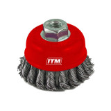 ITM Twist Knot Cup Brush Stainless Steel 65mm - TM7000-265