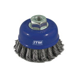 ITM Twist Knot Cup Brush Steel 75mm - TM7000-075