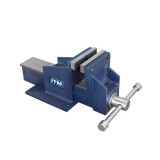 ITM Fabricated Steel Bench Vice Straight Jaw 200mm - TM102-200
