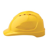 Hard Hat V9 Vented c/w Pushlock Harness - Yellow - HHV9-Y