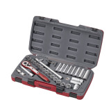 Teng 1/2"Dr 6pt Metric Std & Deep Socket Set 34pc - T1234