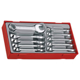 Teng Stubby Comb Spanner Set 10-19mm TC-Tray 10pc - TT6010M