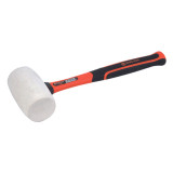 Tactix White Fibreglass Rubber Mallet 65mm - 223003