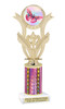 Butterfly theme Trophy. Choice of trophy design and height.  Great award for your spring and Easter pageants, events, competitions, parties and more. H414