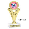 Butterfly theme trophy with choice of 9 artwork designs.  Great for your spring and Easter theme events. h501