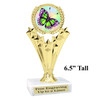 Butterfly theme trophy with choice of 9 artwork designs.  Great for your spring and Easter theme events. h501