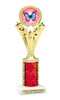 Butterfly theme Trophy. Choice of trophy design and height.  Great award for your spring and Easter pageants, events, competitions, parties and more. H501