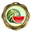 Gold Watermelon medal with choice of 5 designs.  Great for your themed pageants, festivals, eating or growing contests.  43573g