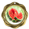 Gold Watermelon medal with choice of 5 designs.  Great for your themed pageants, festivals, eating or growing contests.  43573g