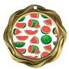 Gold Watermelon medal with choice of 5 designs.  Great for your themed pageants, festivals, eating or growing contests.  43573g
