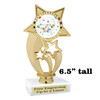 BINGO!  trophy.  6"tall with choice of insert design.  Great award for your Bingo games and  Family Game Nights! ph54