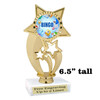 BINGO!  trophy.  6"tall with choice of insert design.  Great award for your Bingo games and  Family Game Nights! ph54