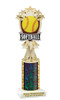 Softball trophy.   choice of base and column color. Numerous trophy heights available. Great for your teams, schools and more!  3262