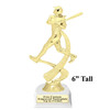 Female Baseball trophy.  6" tall trophy with choice of base. Great for your teams, schools and more! 4502