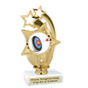 Archery Trophy.  6" tall trophy with choice of artwork. Great for your archery contests, schools, family games and more.  ph55