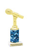 Microphone figure on animal print or camo column.  Choice of 9 designs.  Great for your pageants, festivals, contests or just for your favorite Star.   Microphone