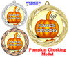 Pumpkin Chunking  Medal - great for your  Chunking events contests and more.  938