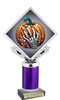 Halloween theme trophy.  Great for pageants,  Halloween pumpkin carving and decorating contests, costume contests and more!. 9 designs available. Purple Column  5087s