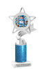 Glitter Snowman theme trophy. Great for all of your winter pageants, winter festival contests, activities and more. 5043s
