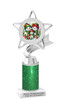 Glitter Snowman theme trophy. Great for all of your winter pageants, winter festival contests, activities and more. 5043s