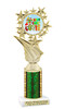 Candy Cane Cutie trophy. Green column. Choice of artwork.   Great for all of your holiday events and contests. 696