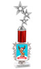 Reindeer Games theme trophy. 15" tall Choice of artwork and base   Great for all of your holiday events and contests. 2236 stars