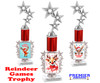Reindeer Games theme trophy. 15" tall Choice of artwork and base   Great for all of your holiday events and contests. 2236 stars
