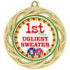 Ugly Sweater theme Medal.  Great for all of your Holiday Ugly Sweater Contests and parties.  US001