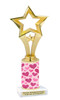 Hearts - Valentine theme trophy .  Choice of figure, base and trophy height.  Great trophy for all of your Valentine events or for your sweetheart.  Stars-003