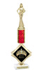 Grand Supreme trophy.  Great for your pageants, festivals, contests or just for your favorite Queen.  Choice of column color and base.  Trophy height is 16" tall.  