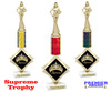 Supreme trophy.  Great for your pageants, festivals, contests or just for your favorite Queen.  Choice of column color and base.  Trophy height is 16" tall.  
